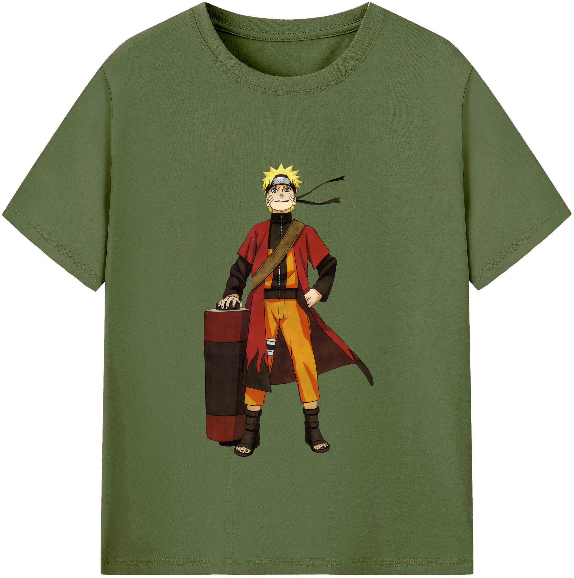 （画像用） NARUTO -ナルト- うずまき ナルト Uzumaki Naruto 綿100％半袖Tシャツ（フロントプリント）